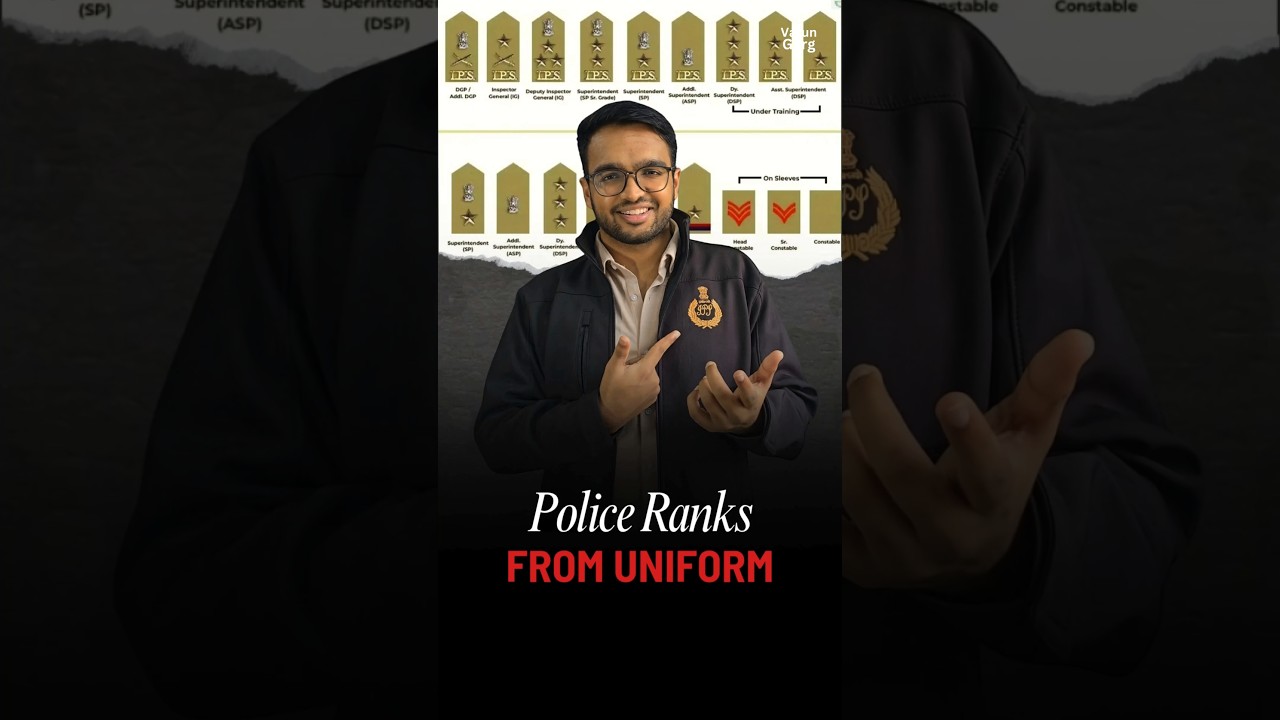 All Police Ranks of India - SI, DSP, IG, DGP 💪🔥 