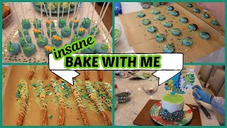 BAKE WITH ME \/ DINOSAUR FIRST BIRTHDAY PARTY IDEAS \/ SMASH CAKE