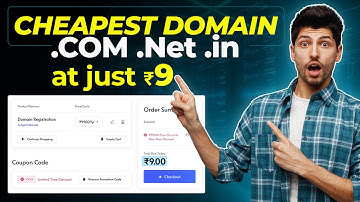 Cheapest Domains at ₹9/year | .COM .Net .in at ₹9 | Cheap Domain in 2025 | Limited Time Domain Offer