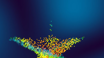 Cinema 4D X Particles Vortex Particle Simulation