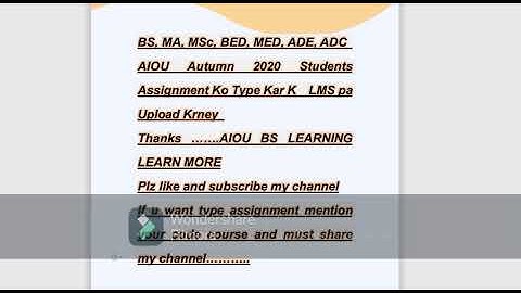 SOLVED ASSIGNMENT AIOU Atumn 2020 is avaliable here