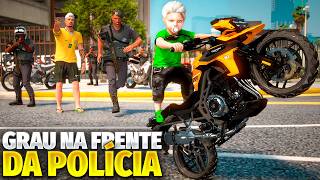 NÃO ACREDITO!💥 MEU FILHO DEU GRAU NA FRENTE DA POLÍCIA! E AGORA?😲 (GTA 5)