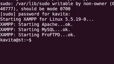 PHP XAMPP in Linux   English