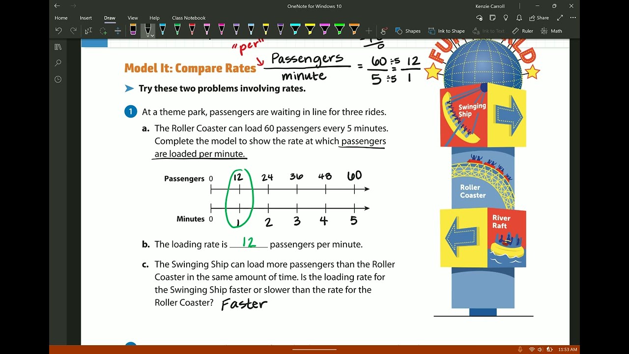 Lesson 15: Session 2 - Develop Understanding of Rate Concepts