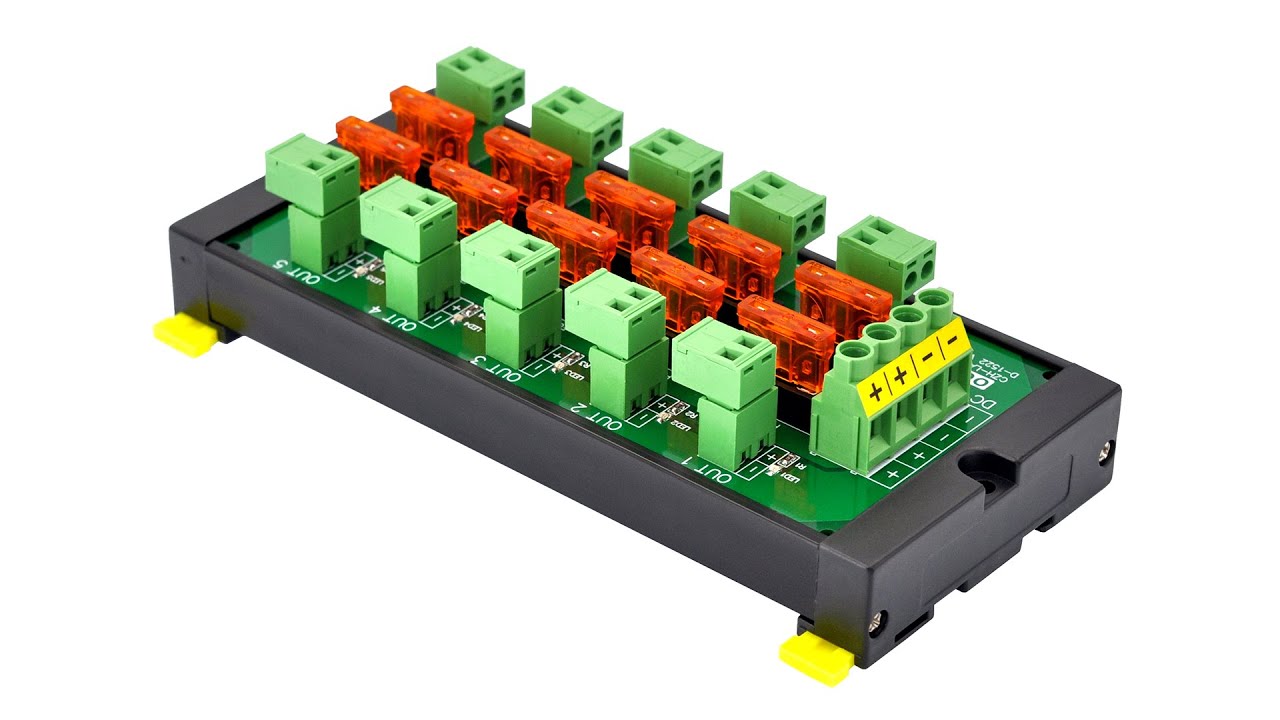 Programmable Dc Power Distribution Module Design Screw Mount 10 Position Pluggable Terminal Block DC Power Distribution ...