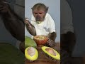 smart abu monkey eats avocado