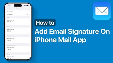 How To Add An Email Signature In Mail App On iPhone 16