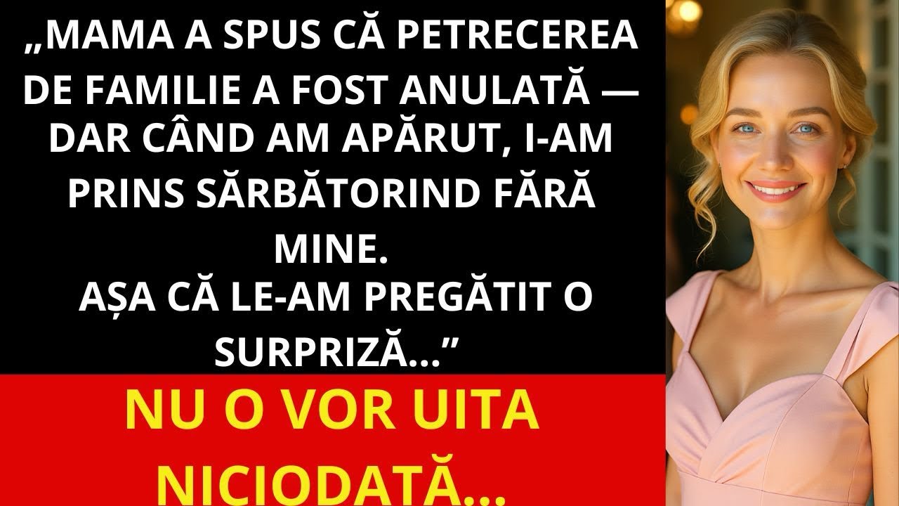 Mama a spus că „nu mai facem Crăciunul în familie” — dar când am venit, petreceau fără mine
