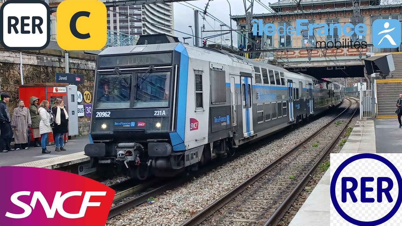 [SNCF]RER C Retournement des Z2N a la Gare de Javel (Terminus ...