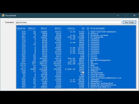 VB.NET Tutorial : Run PowerShell Command | FoxLearn