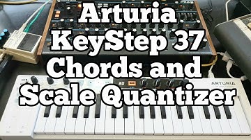 Arturia KeyStep 37 Chords with Scale Quantizer Demo (Feat Novation Peak Synth & Boss DD-8 Delay)