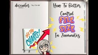 Using ZoomNotes- How To Better Control File Size In Zoomnotes