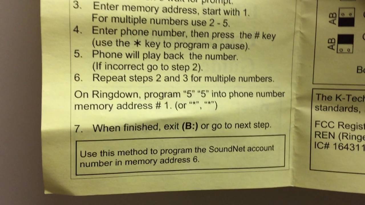 KTech ET401 Elevator Phone Programming Guide YouTube