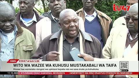 Wito wa wazee wa kuhusu mustakabali wa taifa
