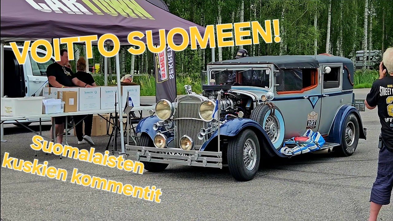 The finish line, maali. Street Week Sweden 2025