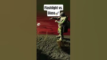 FLASHLIGHT VS. GLASS 🔦 - INTO THE RADIUS 2 COOP #shorts