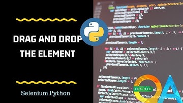 How to do drag and drop with python selenium?