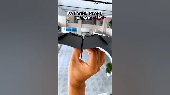 How to fold paper bat plane that can flap their wings when flying || #shorts #craft #diy #viral