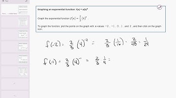 23 10 Graphing an exponential function: f(x) = a(b)^x