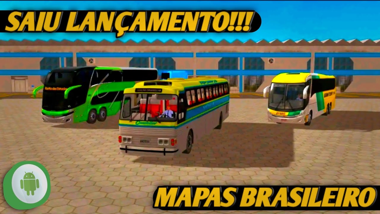 SAIU! Novo Jogo de Ônibus Brasileiros Realista para Android - Bus Sim  Brasil (DOWNLOAD) 