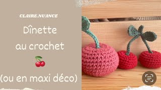 Amigurumi dînette : cerise au crochet pas à pas débutant Amigurumi dînette : cerise au crochet pas à pas débutant