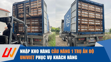 Nhập kho cầu nâng 1 trụ Ấn Độ, thương hiệu UNIVIET