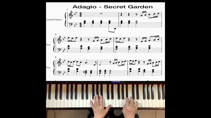 Adagio Secret Garden Piano sheet music