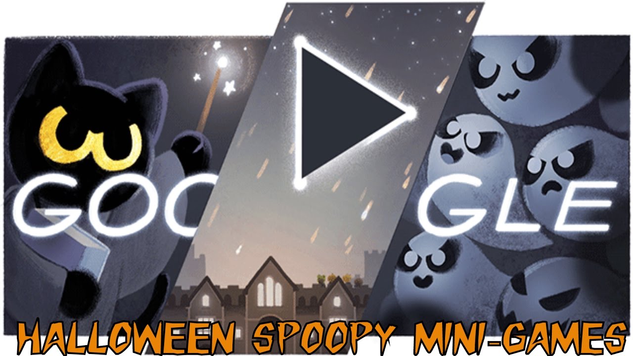 Google Happy Halloween Kitty vs Ghost Game ( Drawing symbols Mini-game ...