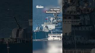 Putin's warship conducts live-fire drills just 46 miles off Britain's coast