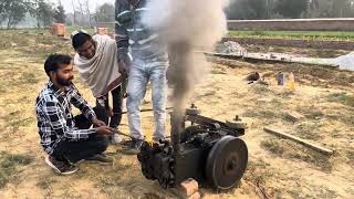 Starting a 8 hp engine | Kirloskar engine starting | How to start diesel engine