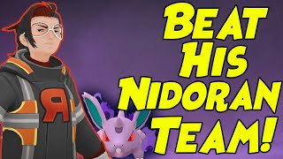 How to Beat Arlo NEW Shadow Nidoran Male Team in Pokemon GO