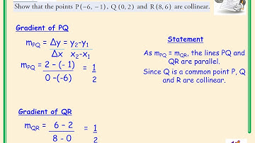 Higher Mathematics Straight Line Video 9 - Collinearity