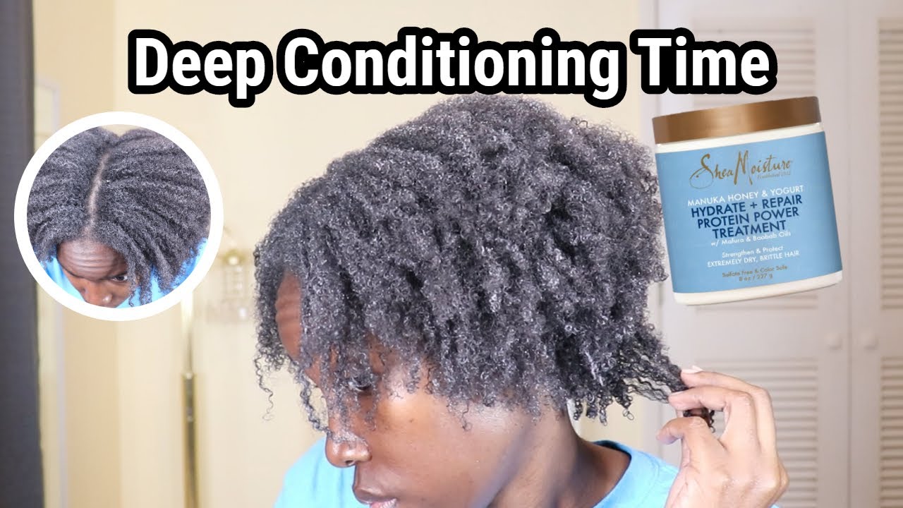 Deep Conditioning Time | Shea Moisture Hydrate + Repair Protein Power