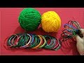 Best Home Decor Idea Out Of Waste Bangles and Wool | New Craft Idea Out Of Waste