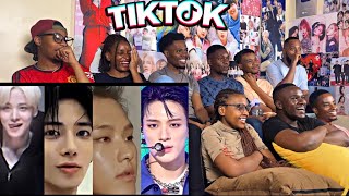 Africans show their friends (Newbies) Long KPOP Boy Group Tiktok Compilation for the first time!!