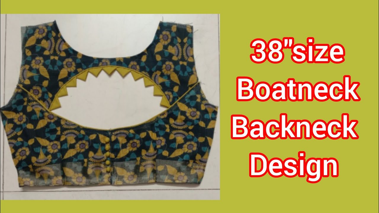 Boatneck backneck design. Perfect cutting and stitching 