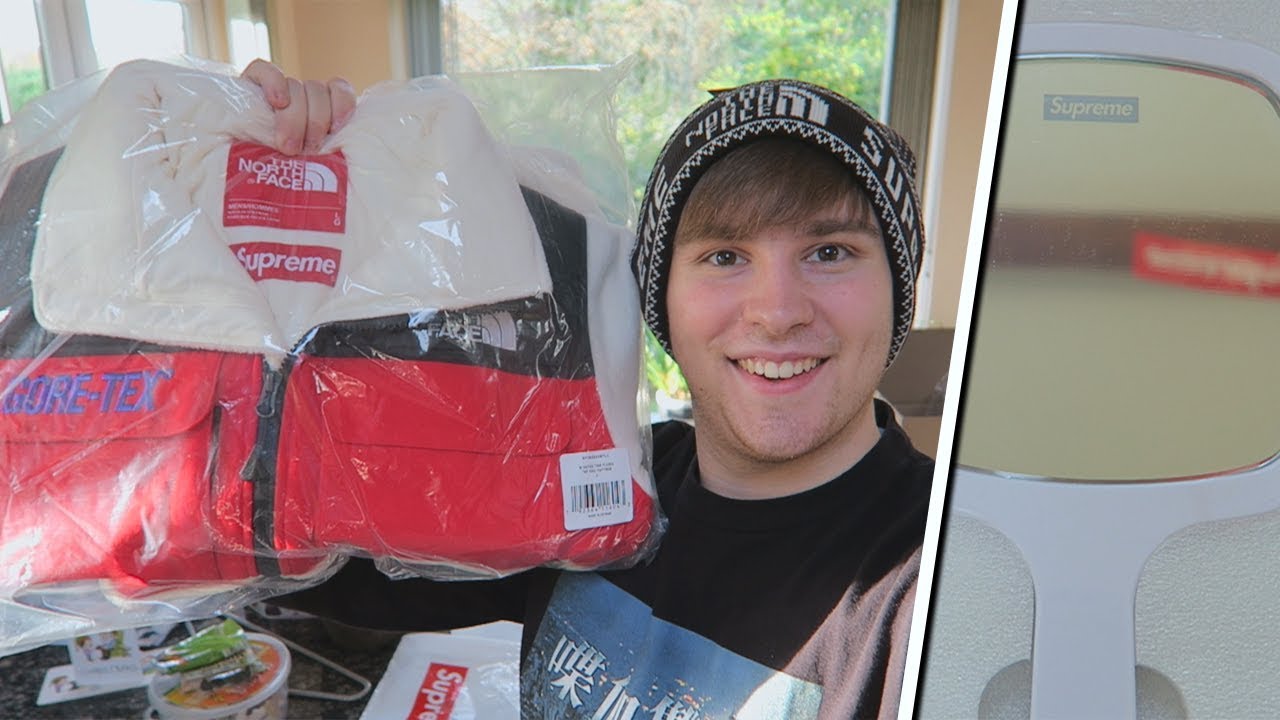 Supreme FW18 Week 15 - TNF Expedition Fleece, Beanie & Hand Mirror Unboxing