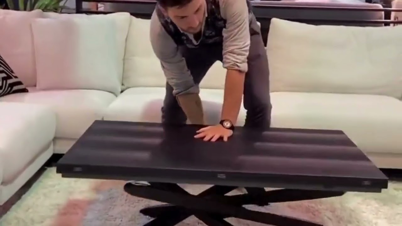 Table basse relevable extensible transformable souffle d'interieur