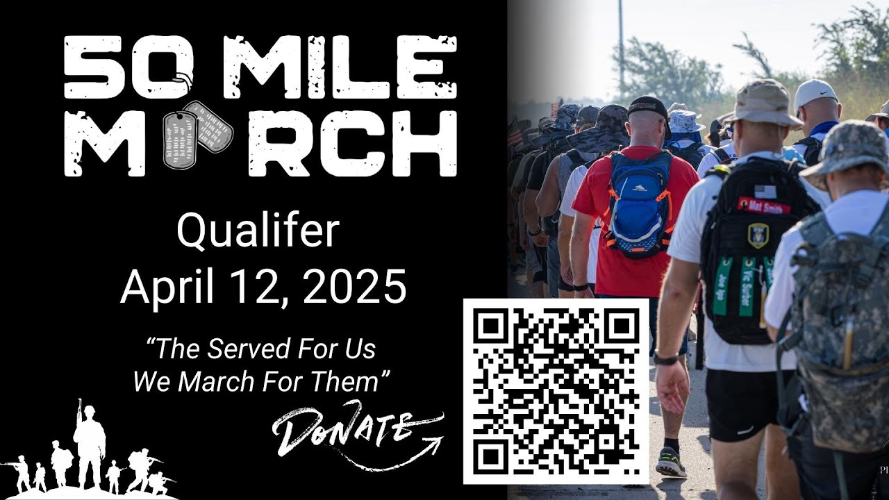 50 Mile March Qualifier – 20-Mile Ruck for Veterans | April 12, 2025 ...