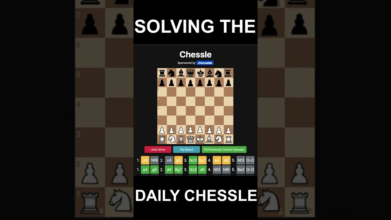 CHESSLE 🕹️ Chess Game - Games like Wordle