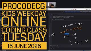 ProCodeCG Kids Weekday Coding Class - Tuesday - 16 June 2026