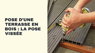 Pose d’une terrasse en bois : La pose vissée