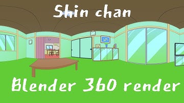 Crayon Shin chan 360º Video. Blender (Eevee+Cycles)