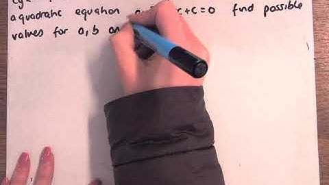 LCHL Algebra 2 Forming Quadratic Equations From Roots