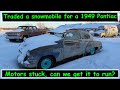 Traded a snowmobile for an abandoned 1949 Pontiac with a stuck motor will it start?