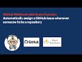 GitHub Webhook with Azure Function: Automatically assign GitHub Issue whenever someone forks