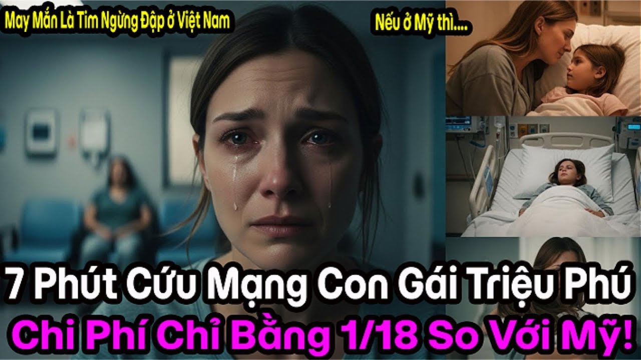 Nữ triệu phú Mỹ sụp đổ khi con gái ngưng tim ở Việt Nam và sự thật gây sốc về 7 phút cứu mạng.