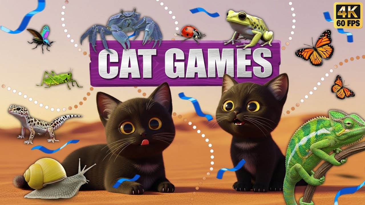 CAT GAMES ๐พ3D Game for Cats | Video for Cats โ Ultimate CAT TV #102๐ป ...