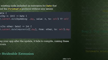 Resolving the Strideable Error in XCode After macOS Update