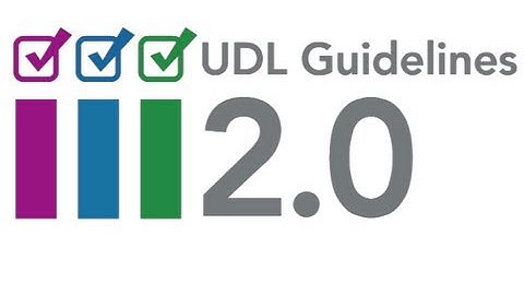 The National Center on UDL presents...UDL Guidelines 2.0